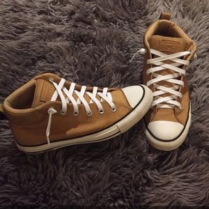 Men’s mustard yellow converse shoes size 7